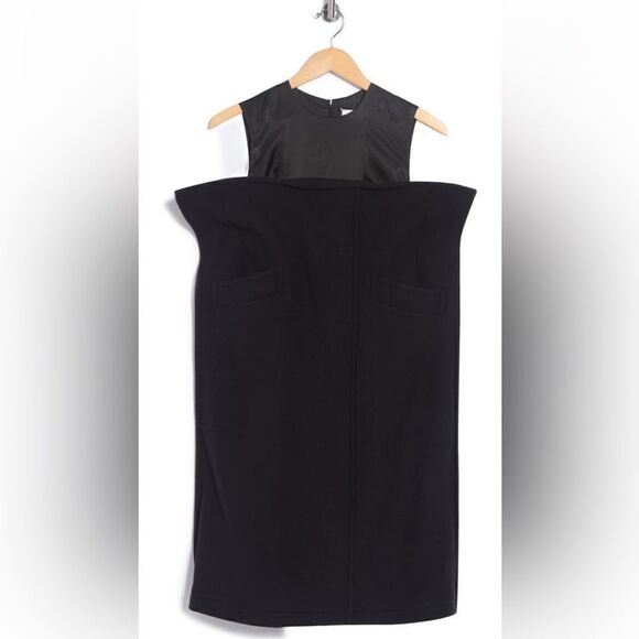 NWT Maison Margiela wool blend pocket dress in black size EU 42(US 10) - Picture 2 of 16